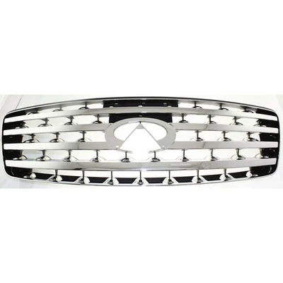 Grille For 2003-2005 Infiniti FX35 FX45 Chrome Plastic - Image 1 of 4