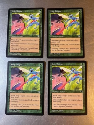 4x Frog Tongue 1997 Tempest Magic Cards LP Condition Playset - Image 1 of 2