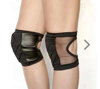 Kneepads Poledance mit Grip Knieschützer Gr. S Schwarz Gebraucht Polewear Sport - Bild 1 von 4