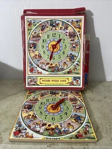 Orologio puzzle vintage anni 60 immagine vittoria con scatola originale - Made in England - Foto 1 di 6