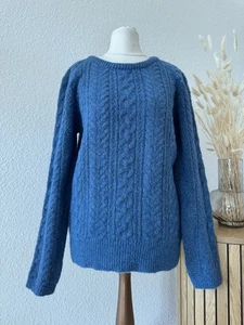 Zara Strickpullover blau Zopf Damen - Bild 1 von 8