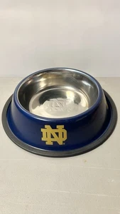 NOTRE DAME UNIVERSITY Fightin IRISH Ciotola per cani in metallo 10" - Foto 1 di 5