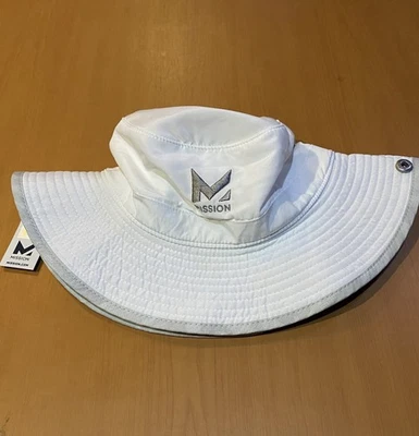 NWT Mission Cooling Anywhere Boonie Hat Cloud White Adult O/S UPF50 - Image 1 of 4