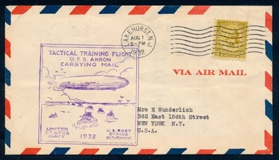 USA - Airship USS Akron, Training Flight, August 1, 1932, Lakehurst NJ - Image 1 of 4