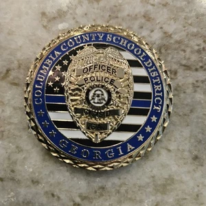 Columbia County School SRO Challenge Coin Columbia Georgia Sammlerstück LE - Bild 1 von 3