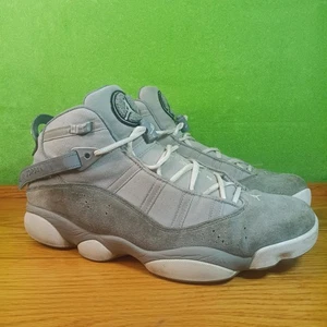 Nike Air Jordan 6 Anillos Zapatos Para Hombres Talla 12 Baloncesto Gamuza Gris Fresco 322992-014 - Imagen 1 de 20