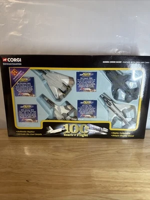 100 Years of Flight Topgun Airplane Set Corgi Showcase Collection New - Image 1 of 4
