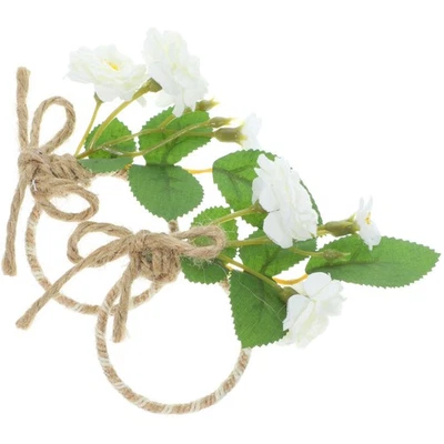  2 Pcs Anelli Di Tovaglioli Realistici Fibbia Del Tovagliolo Riutilizzabile - Immagine 1 di 4