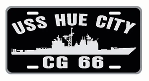 USS HUE CITY CG 66 License Plate Military Sign USN P01 - Picture 1 of 1