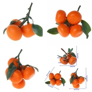 Artificial Tangerine Orange Plastic Decorative Fruit Tangerines Fake Orange Deco - Picture 1 of 37