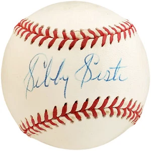 Sibby Sisti Autographed Signed NL Baseball Boston Braves Beckett Y93168 - Picture 1 of 5
