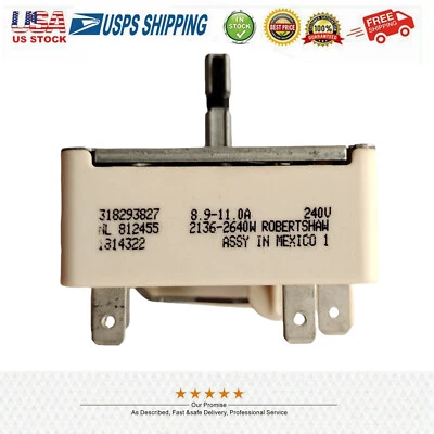 New Genuine OEM Frigidaire Oven Range Surface Element Control Switch 318293827