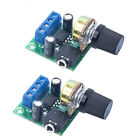 2* Adjustable Volume Lm386 Mini Audio Power Amplifier Board Dc3~12V Module B