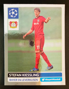 2013-14 Panini Champions League # 312 Stefan Kiessling Leverkusen foil sticker