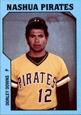 1985 Nashua Pirates TCMA #7 Dorley Downs Freeport Texas TX Baseball Card
