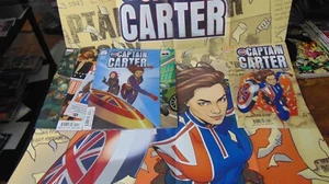 Captain Carter Issue #1-5 FIRST APP SET (2022) + FOLDED Promo Poster LOT - Picture 1 of 15