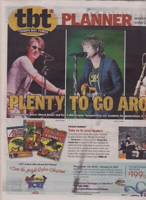 The Hanson Brothers Taylor 2010 TB Newsprint Magazine Ray LaMontague Never Shout - Image 1 of 3