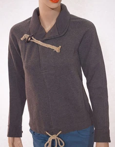 Ralph Lauren Blue Label Womens Grey Cotton Wool Button Pullover Sweater XS - Picture 1 of 1