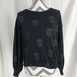 Vintage Havana Womens Skull Sweatshirt Pullover Top Size Small - Picture 1 of 7