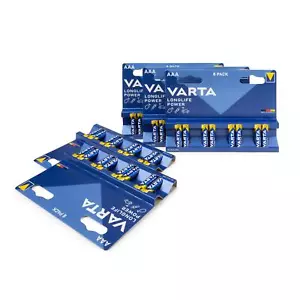 5x Varta 4903 LONGLIFE Power Micro AAA BL8 - Imagen 1 de 2