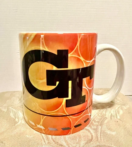 Vintage Georgia Tech Yellow Jackets Mug Ceramic Coffee Cup Merch Cover