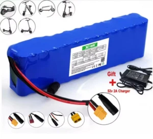 New E-bike Battery Pack 48v 20Ah Li-lon Battery Pack 13S2P and 54.6V 2A Charger - Picture 1 of 17