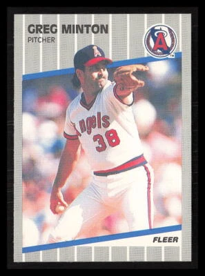 Greg Minton 1989 Fleer #485  California Angels - Image 1 of 2