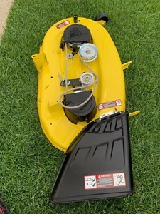 JOHN DEERE L/D/E/S SERIES 42 INCH CUTTER DECK COMPLETE ASSEMBLEY & NEW PTO CABLE - Picture 1 of 4