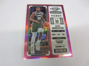 2022-23 Panini Contenders Optic KHRIS MIDDLETON Pink Season Ticket 08/75 - Picture 1 of 7