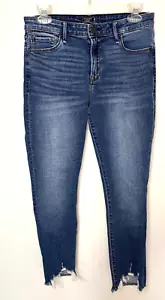 Abercrombie & Fitch Mid Rise Super Skinny Ankle No Hem Jeans Size 29/8 - Picture 1 of 4