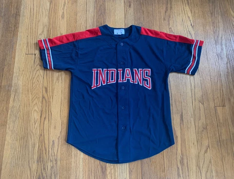 Cleveland Indians Vintage 90’s MLB Starter Jersey Mens Medium EUC Rare MLB Cover