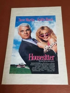 Vintage HOUSESITTER Movie POSTER 11x17 Steve Martin Goldie Hawn - Picture 1 of 6