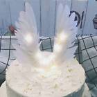 Angel Wing White Feather Wing Cake Topper Decor Hanging Wedding Party Decor b