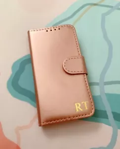Rose PERSONALISIERTE Namen Geldbörse Etui mit Kartenfach Hülle für Honor 400 / 200 Lite - Bild 1 von 5