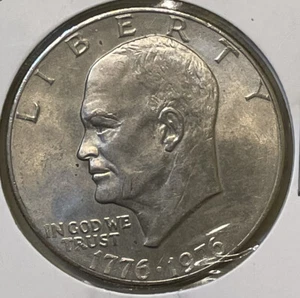 Moneda de dólar del presidente Eisenhower del bicentenario de Estados Unidos 1776-1976 - Imagen 1 de 2