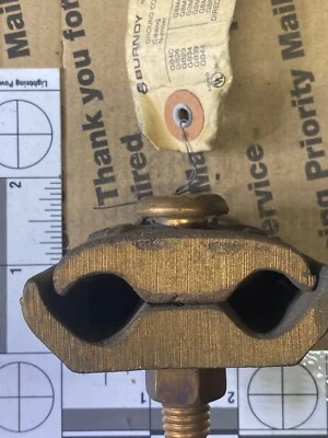 One BURNDY 300MCM-500, GC3434 Dual Copper Clamp - Image 1 of 4
