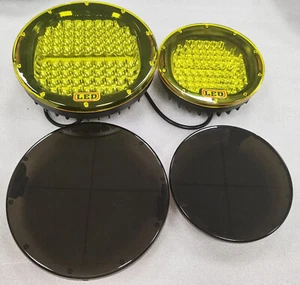 Cubierta redonda de luz de conducción LED 2 piezas 7"/9 pulgadas/luz de trabajo/faros/lámpara antiniebla cubiertas - Imagen 1 de 32