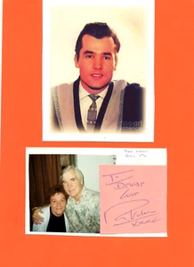 60'S POP/BEAT - RICKY VALANCE - signed paper slip + pictures display - good - Bild 1 von 1