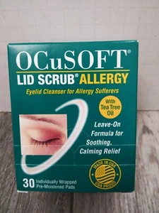 OCuSOFT Lid Scrub Allergy Eyelid Cleanser 30Ct - Picture 1 of 3