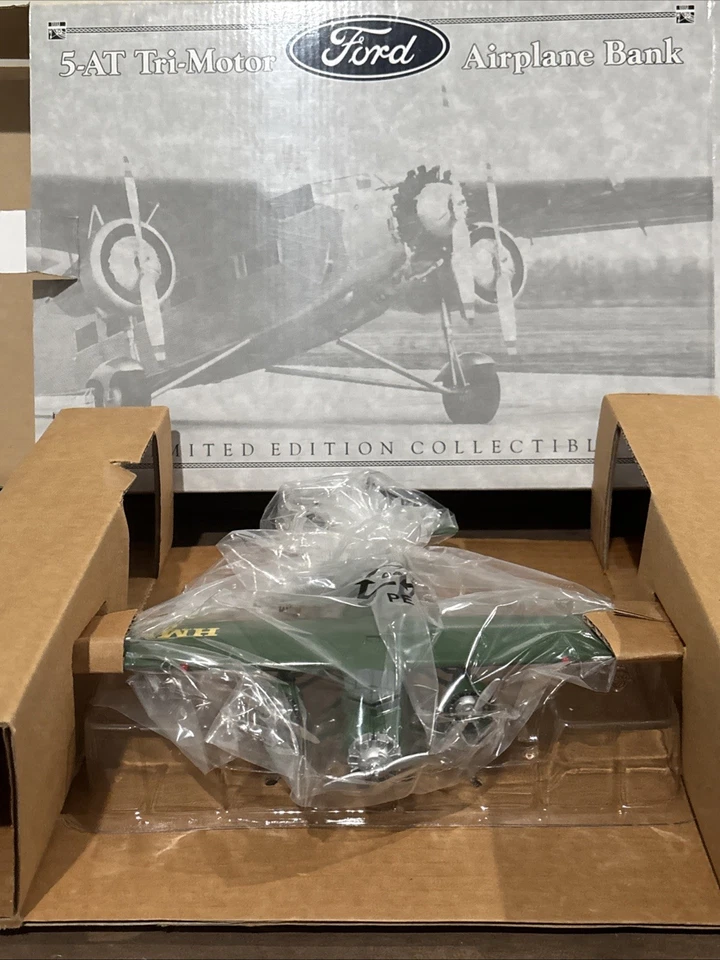 5-at Tri-motor 1926 Ford Airplane Bank Hemmings Motor News Die Cast Metal Vtg
