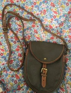 Mulberry Vintage Brown Scotchgrain Small Saddle bag. Wear & Tear Visible - Picture 1 of 19