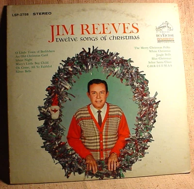Jim Reeves Original Stereo Lp - Twelve Songs Of Christmas - RCA Victor 1963 - Imagem 1 de 3