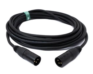 Câble Audio 5 M XLR 3 Broches Connecteur À Fiche Adaptateur en Noir - Photo 1/4