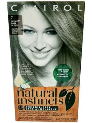Clairol Natural Instincts Semi-Permeant Hair Color 7 Dark Blonde Former 9N Faded - Image 1 of 4