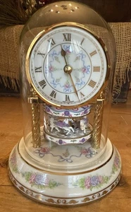 Franklin Mint The Carousel Anniversary Clock WM Dentzel Porzellan Germany funktioniert - Bild 1 von 6