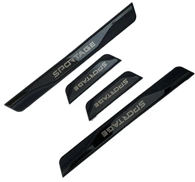 Cubierta protectora de alféizar de puerta de coche para accesorios Kia Sportage negro Foto 1 de 4