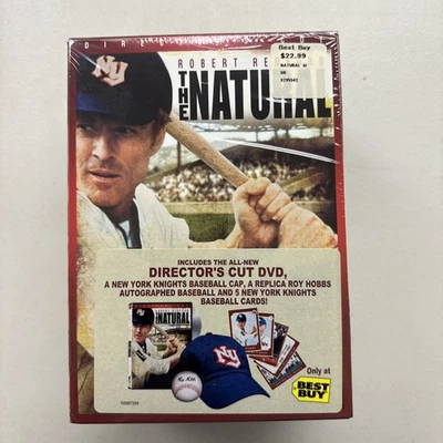 Robert Redford THE NATURAL Best Buy 2-DVD GIFT SET with Cap Cards Baseball - Image 1 of 4