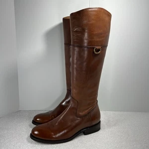Frye Jayden D Ring Damen braun Leder hoch Kalb Reitstiefel Größe 7,5B - Bild 1 von 22
