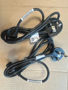 2 X HP C13 10a 250v 1.8M UK Power Cord 100613-008 IEC KETTLE LEAD 10a-250v NEW - Afbeelding 1 van 4