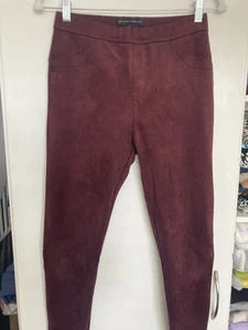 Sanctuary Damen Gr. S weinrot burgunderrot High Waist Skinny Kunstlederhose - Bild 1 von 9